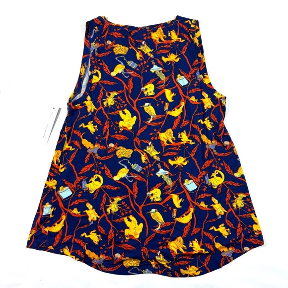 New ModCloth Endless Possibilities Tank Top Blue Critters - Picture 3 of 8